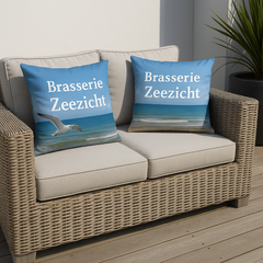 Sierkussens met foto voor buiten