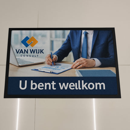 Schoonloopmat met logo 50 x 75 cm