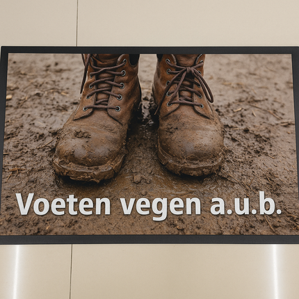 Deurmat met bedrukking 60 x 90 cm