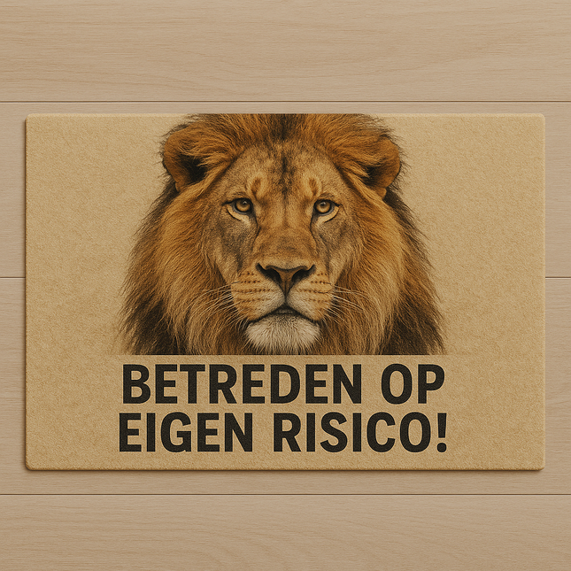 Deurmat met print 60 x 90 cm