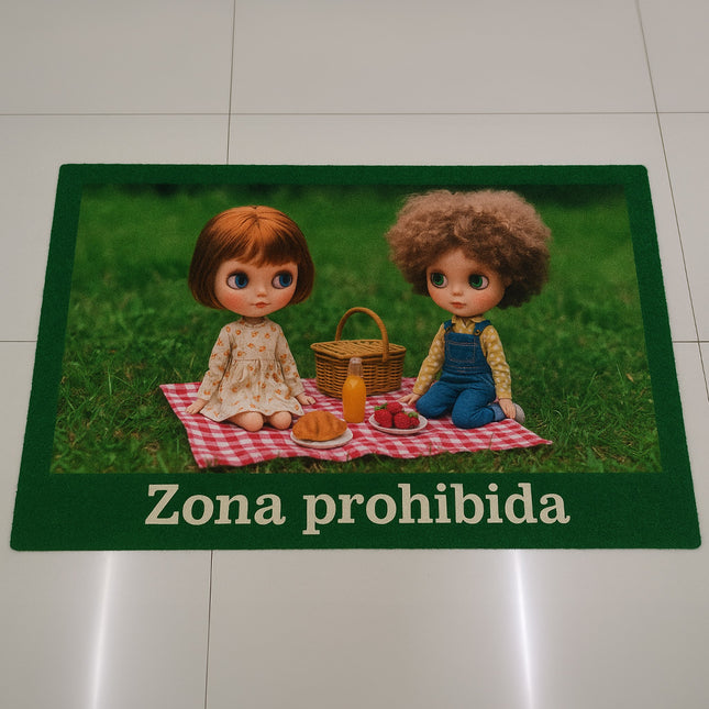 Deurmat met foto 80 x 120 cm