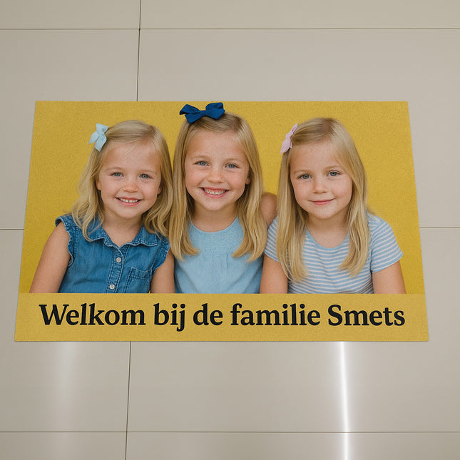 Deurmat met bedrukking 80 x 120 cm