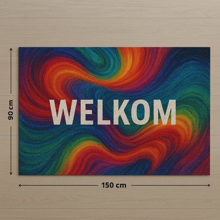 Bedrukte deurmatten 90 x 150 cm