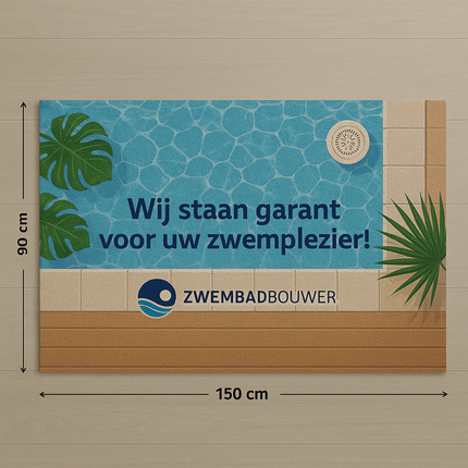 Deurmat met uw logo 90 x 150 cm