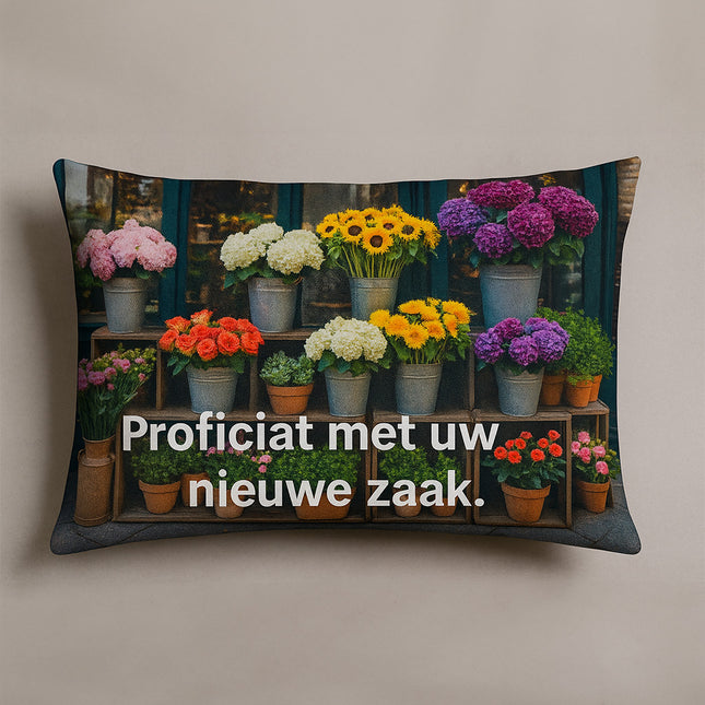 Sierkussen met foto 60 x 40 cm