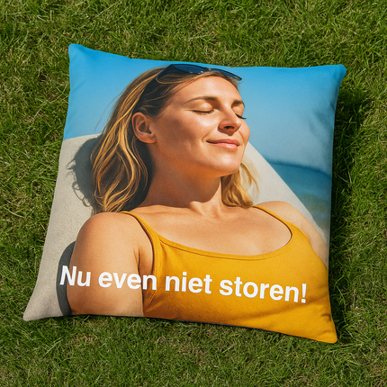 Sierkussen voor buiten met bedrukking 60 x 60 cm